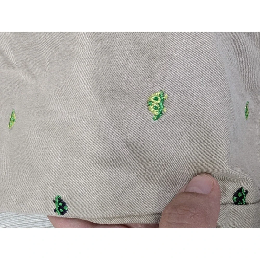 Vintage Gymboree Prep Club Turtle Pants Girls Size 12-18 Months Bow Embroidered